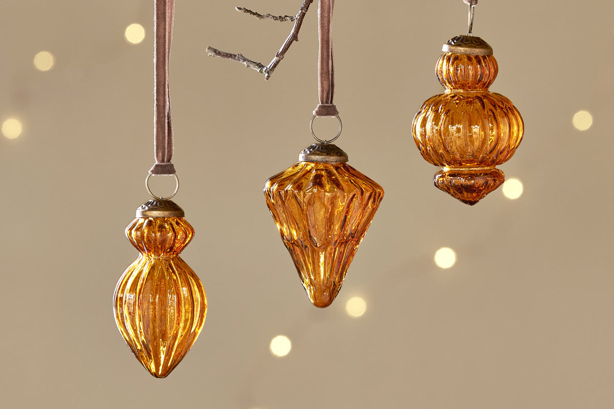 Manipur Baubles - Amber (Set of 3)