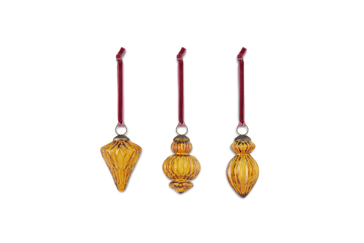 Manipur Baubles - Amber (Set of 3)