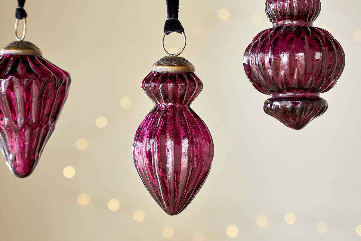 Manipur Baubles - Ruby (Set of 3)