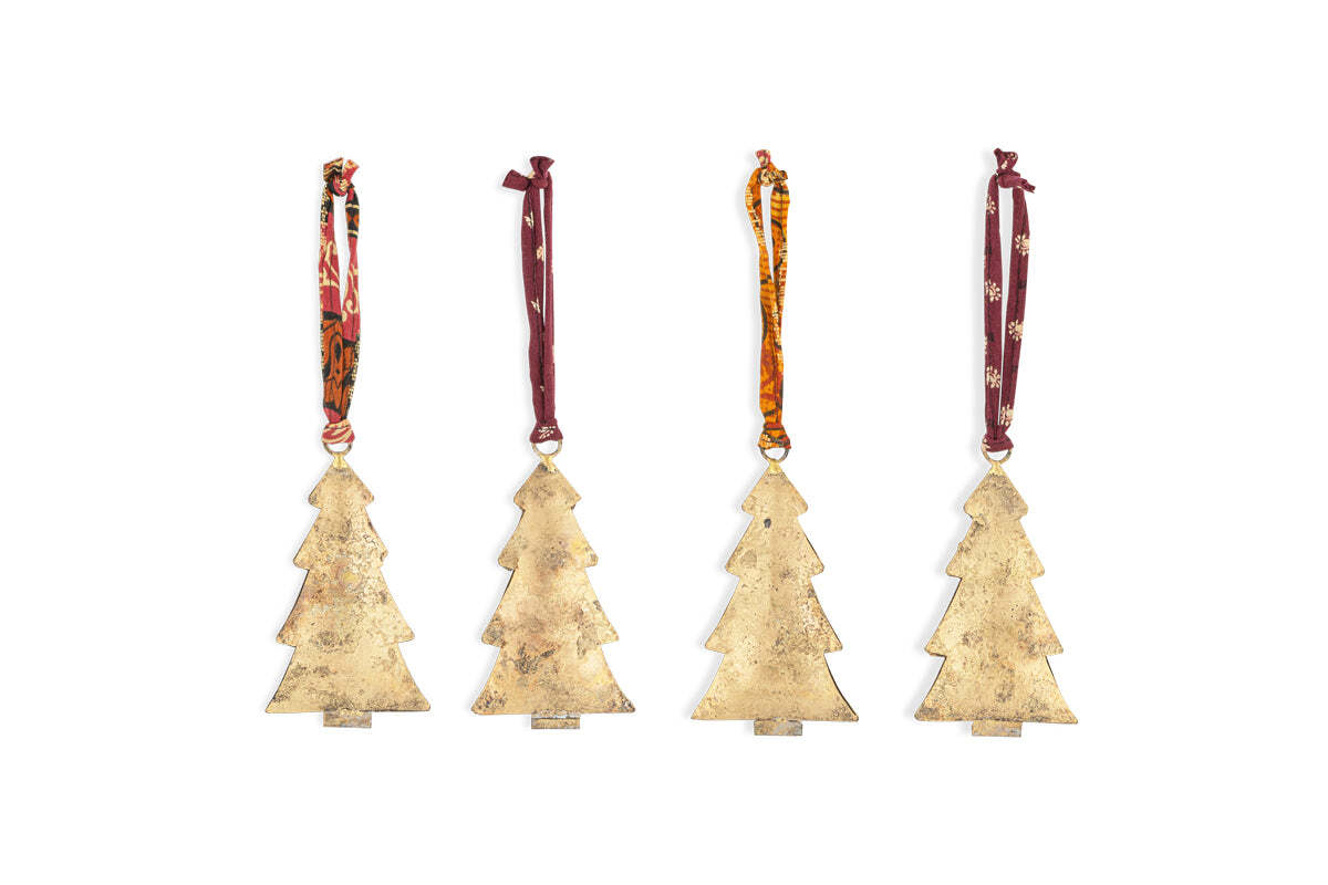 Mishti Tree Baubles - Antique Brass - Large (Set of 4)