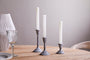 Moremi Candle Holders - Aged Zinc - (Set of 3)-Trade nkuku