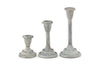 Moremi Candle Holders - Aged Zinc - (Set of 3)-Trade nkuku