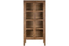 Mendani Mango Wood & Fluted Glass Cabinet - Walnut Stain-Trade nkuku