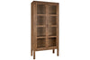 Mendani Mango Wood & Fluted Glass Cabinet - Walnut Stain-Trade nkuku