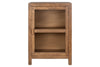 Mendani Mango Wood & Fluted Glass Glass Low Cabinet - Walnut Stain-Trade nkuku