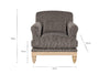 Maganda Cotton Armchair - Charcoal-Trade nkuku