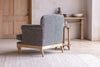 Maganda Cotton Armchair - Charcoal-Trade nkuku