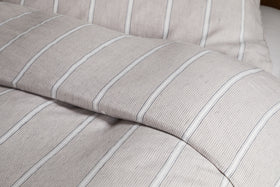 Mora Hemp & Cotton Duvet Cover - Stone Grey