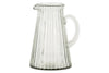 Minati Ribbed Glass Jug - Clear-Trade nkuku