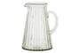 Minati Ribbed Glass Jug - Clear-Trade nkuku