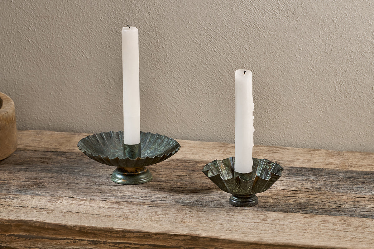 Matu Candle Holder - Antique Patina