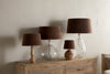 Mendai Velvet & Linen Lampshade - Mocha