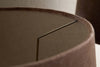 Mendai Velvet & Linen Lampshade - Mocha