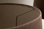 Mendai Velvet & Linen Lampshade - Mocha