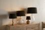 Mendai Velvet & Linen Lampshade - Moss Green