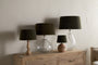 Mendai Velvet & Linen Lampshade - Moss Green