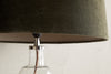 Mendai Velvet & Linen Lampshade - Moss Green