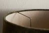 Mendai Velvet & Linen Lampshade - Moss Green