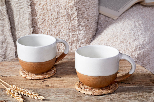 Mali Coffee Mug - White (Set of 2)