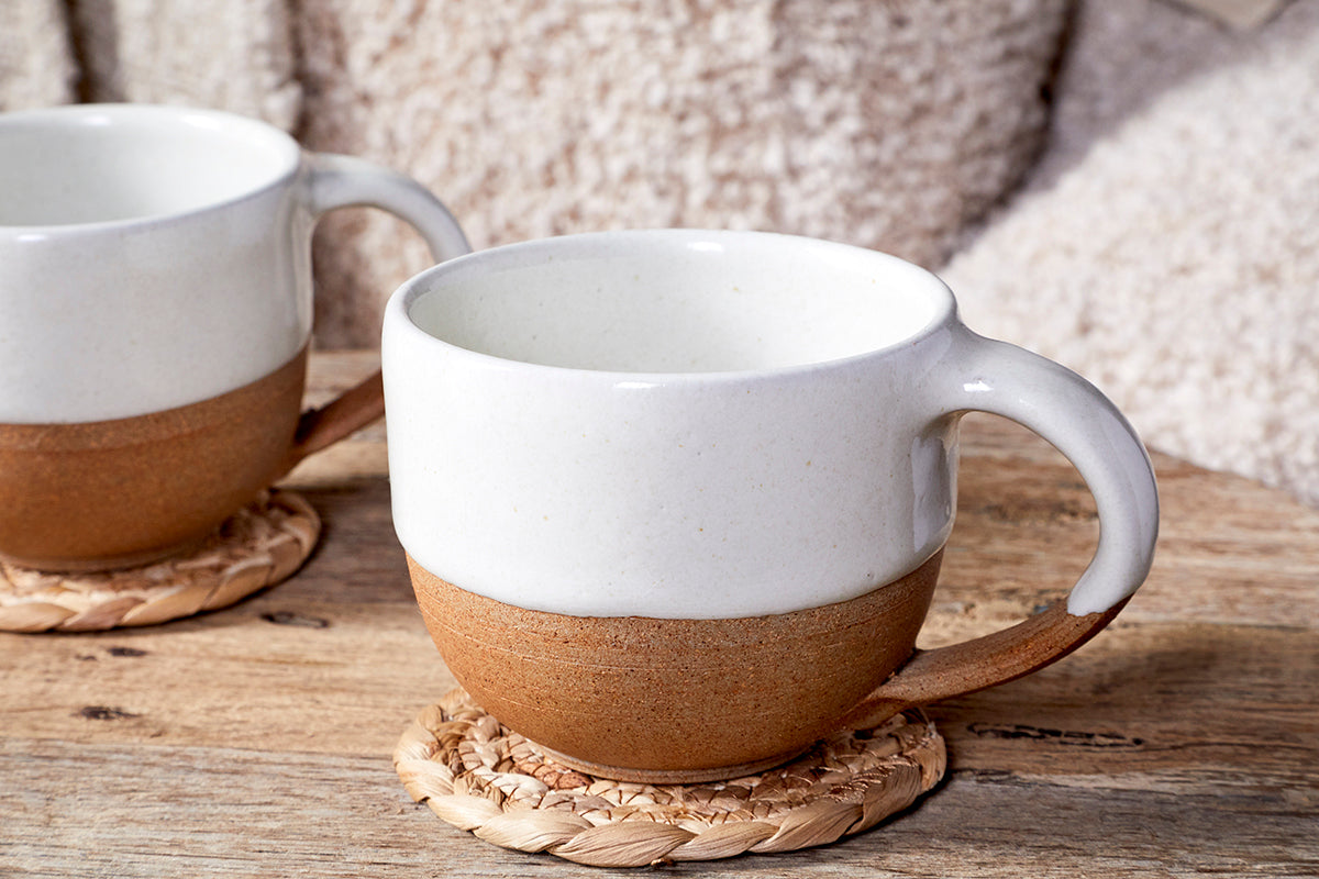 Mali Coffee Mug - White (Set of 2)