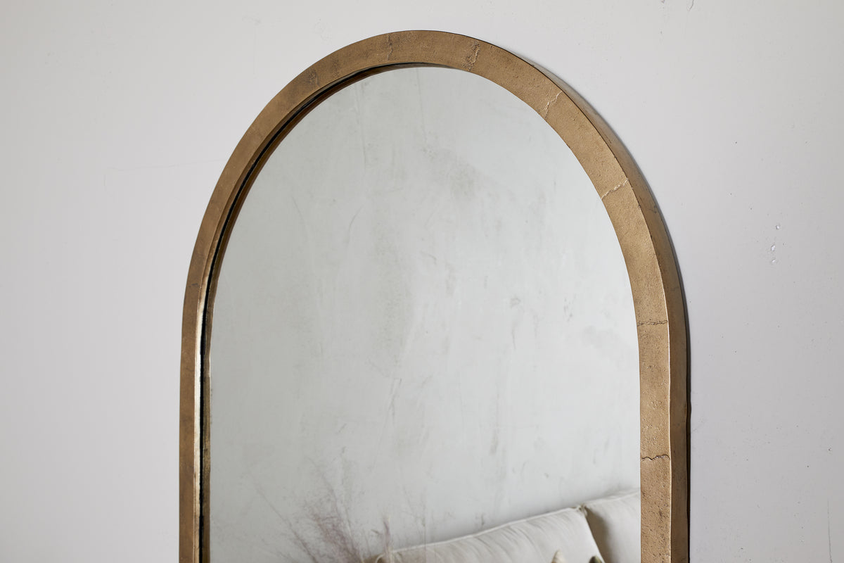 Murwara Full Length Mirror - Antique Brass
