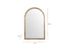 Murwara Wall Mirror - Antique Brass