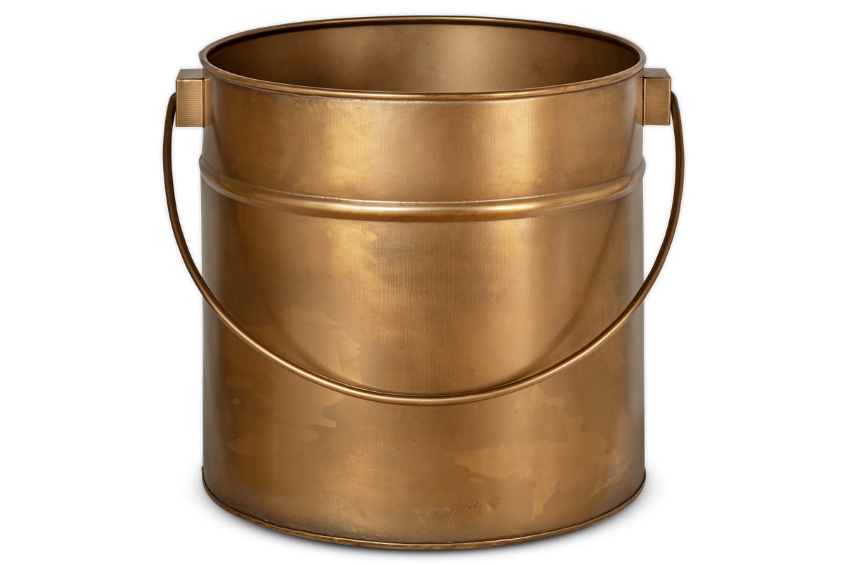 Mosat Iron Fireside Bucket - Antique Brass