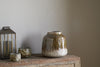 Melina Reactive Glaze Vase - Olive & Natural