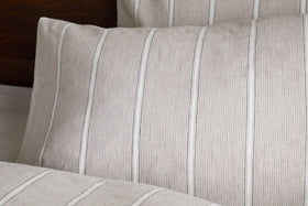 Mora Hemp & Cotton Housewife Pillowcases - Stone Grey