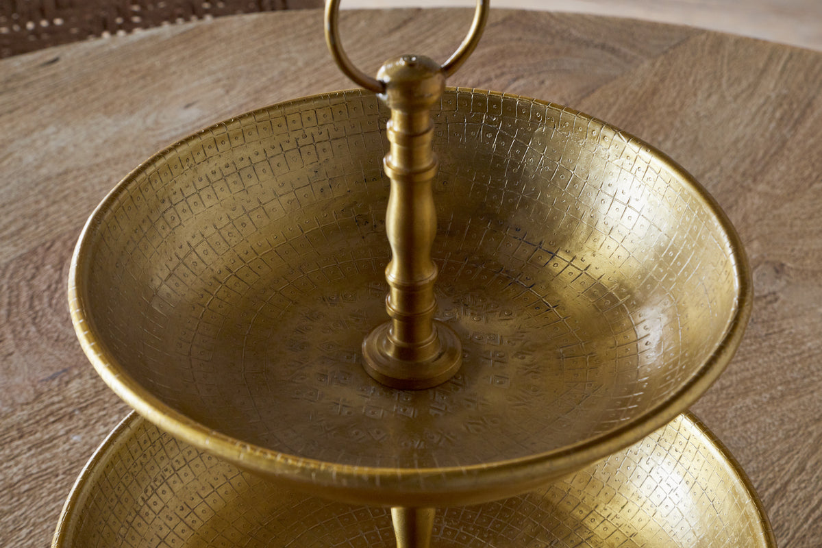 Mahika Stand - Antique Brass