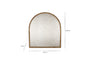 Murwara Antique Glass Arched Mirror - Antique Brass