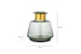 Miza Glass Vase - Smoke