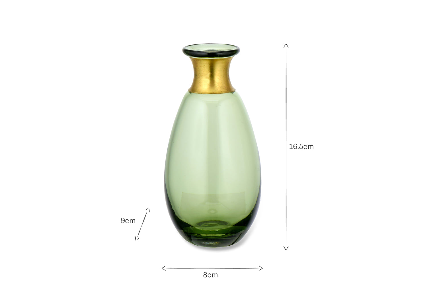 Miza Mini Glass Vase - Green