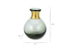 Miza Mini Glass Vases - Smoke
