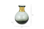 Miza Mini Glass Vases - Smoke