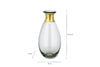 Miza Mini Glass Vases - Smoke