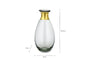 Miza Mini Glass Vases - Smoke