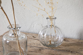 Mayumi Recycled Glass Bud Vases - Clear (Set of 3)