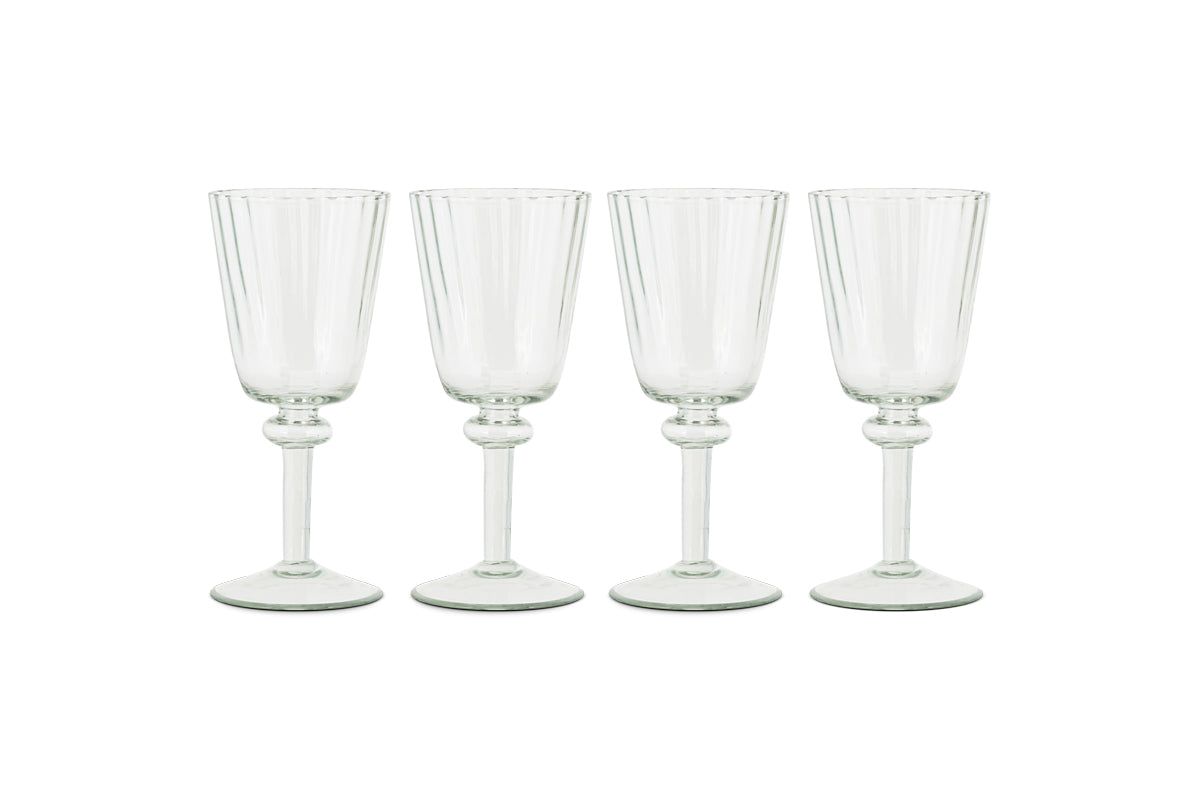 Minati Wine Glass - Clear - (Set of 4)-Trade nkuku