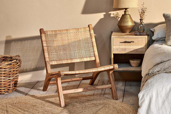 Madrisana Acacia & Rattan Woven Chair