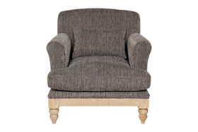 Maganda Cotton Armchair - Charcoal