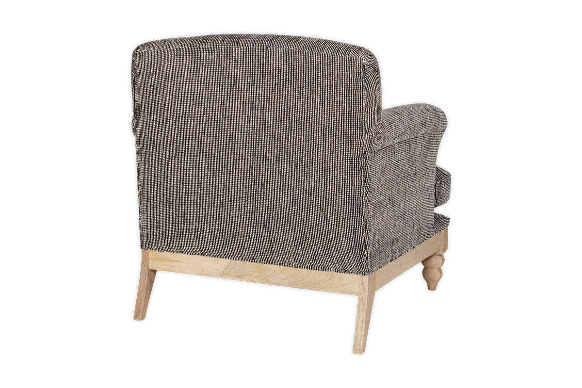 Maganda Cotton Armchair - Charcoal