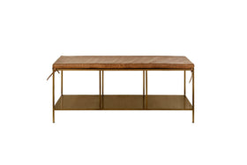 Mahi Iron & Leather Bench