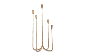 Mbata Cluster Candelabra - Antique Brass