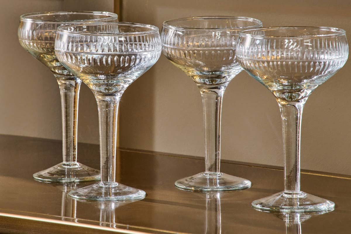 Mila Champagne Glass - Clear - (Set of 4)