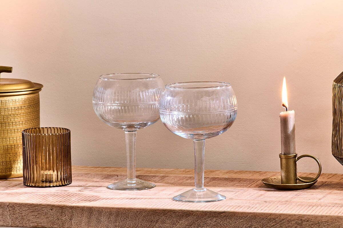 Mila Gin Glass - Clear - (Set of 2)