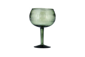 Mila Gin Glass - Dark Emerald - (Set of 2)