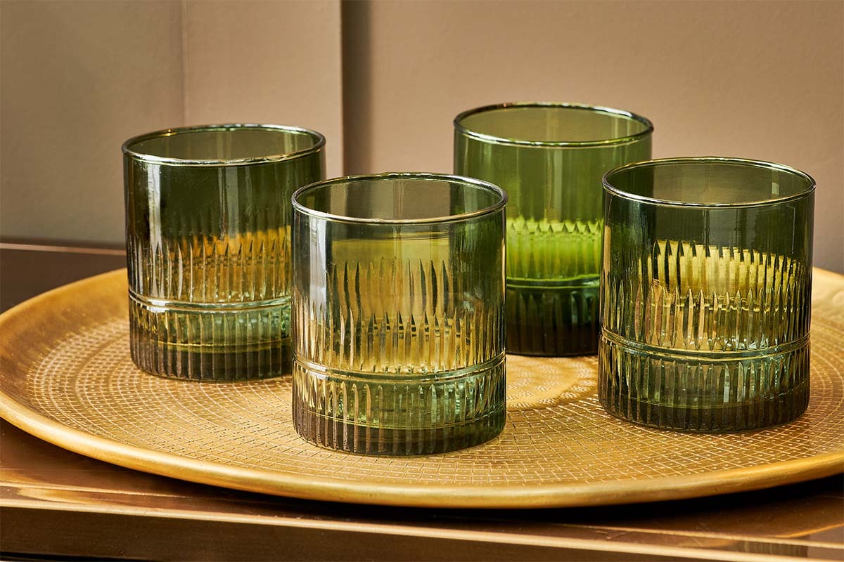 Mila Tumbler - Dark Emerald (Set of 4)