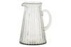Minati Ribbed Glass Jug - Clear