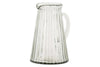 Minati Ribbed Glass Jug - Clear